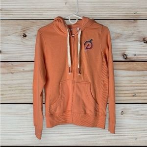 NWT Women’s Peloton Ultimate Lightweight Full Zip Up Hoodie Size Small Coral